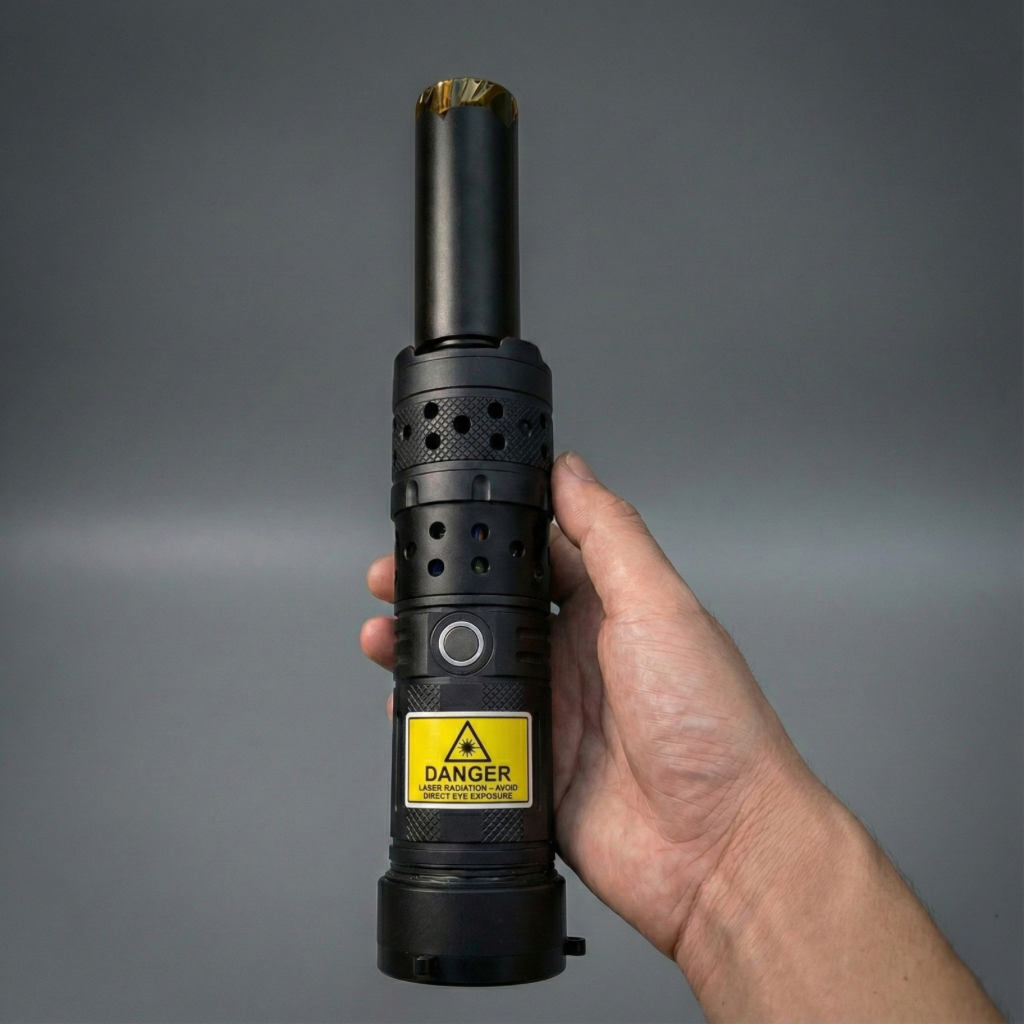 High-Power 120W Laser Burning Tool with Light