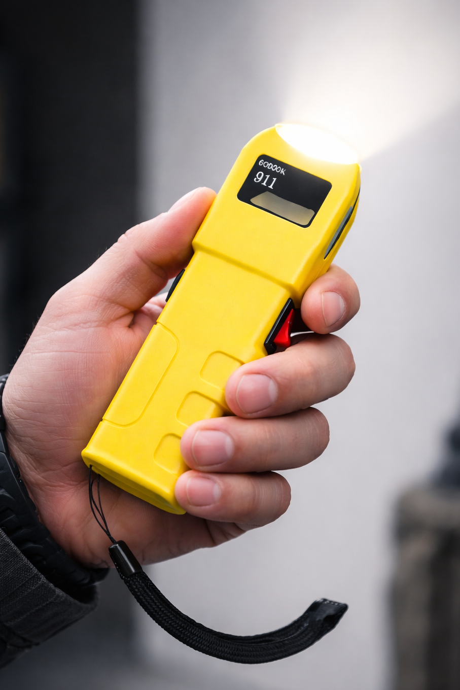 High-Voltage Stun Flashlight Tactical Security Light