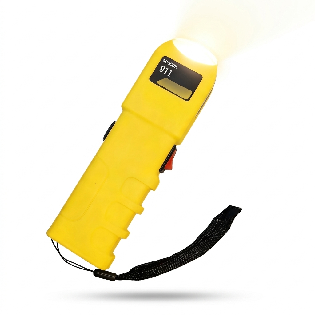 High-Voltage Stun Flashlight Tactical Security Light